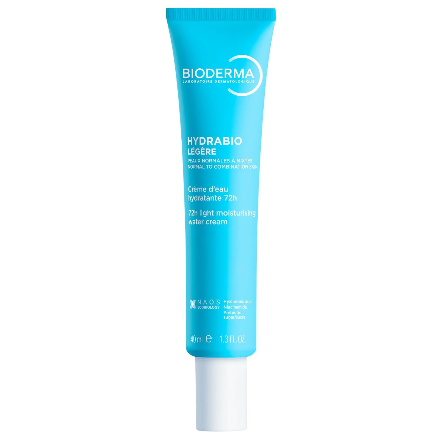Bioderma Hydrabio Face Cream, Gel Cream Moisturizer, Provides Radiance, Lightweight Face Moisturizer for Normal to Combination Sensitive Skin, 1.33 Fl Oz (Pack of 1)