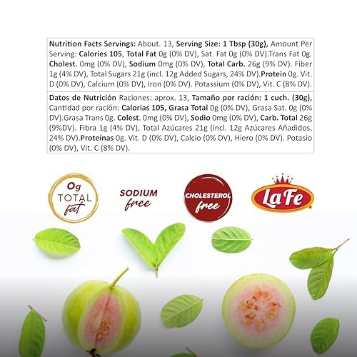 La Fe Guava Paste 14.1oz - 3 Pack - Authentic Goiabada Brasileira - Guava Jelly for Baking - Gluten Free