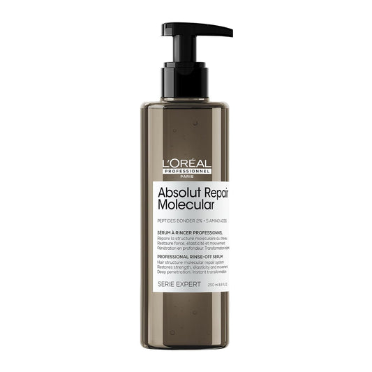 L'Oréal Professionnel Paris Absolut Repair Molecular Rinse Off Hair Serum - Deep Conditioning Treatment For All Damaged Hair Types, Repairs Damage & Restores Strength