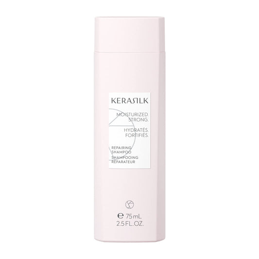 KERASILK Repairing Shampoo |Deeply Nourishes & Moisturizes | Reduces Breakage & Prevents Further Damage | For Dry, Stressed & Damaged Hair | Ideal For Various Hair Types & Textures | 75ml