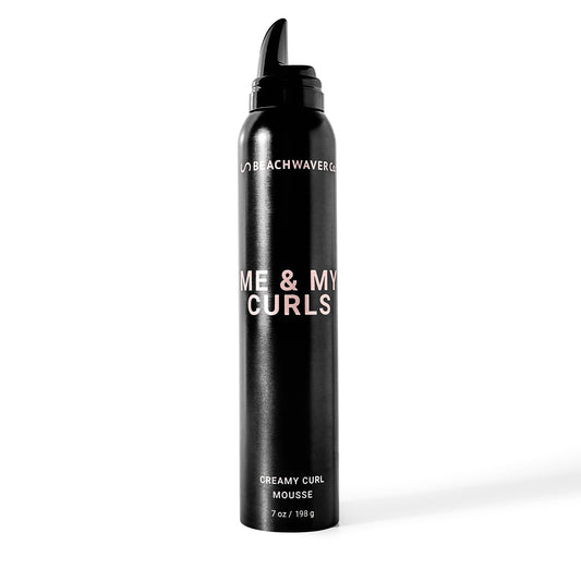 The Beachwaver Co. Me & My Curls Creamy Curl Mousse - Full Size (7 Oz) | Lightweight, Creamy Vegan Mousse For Curls, Coils, and Waves - Defines Natural Texture and Enhances Shine | Bondi Beach Day