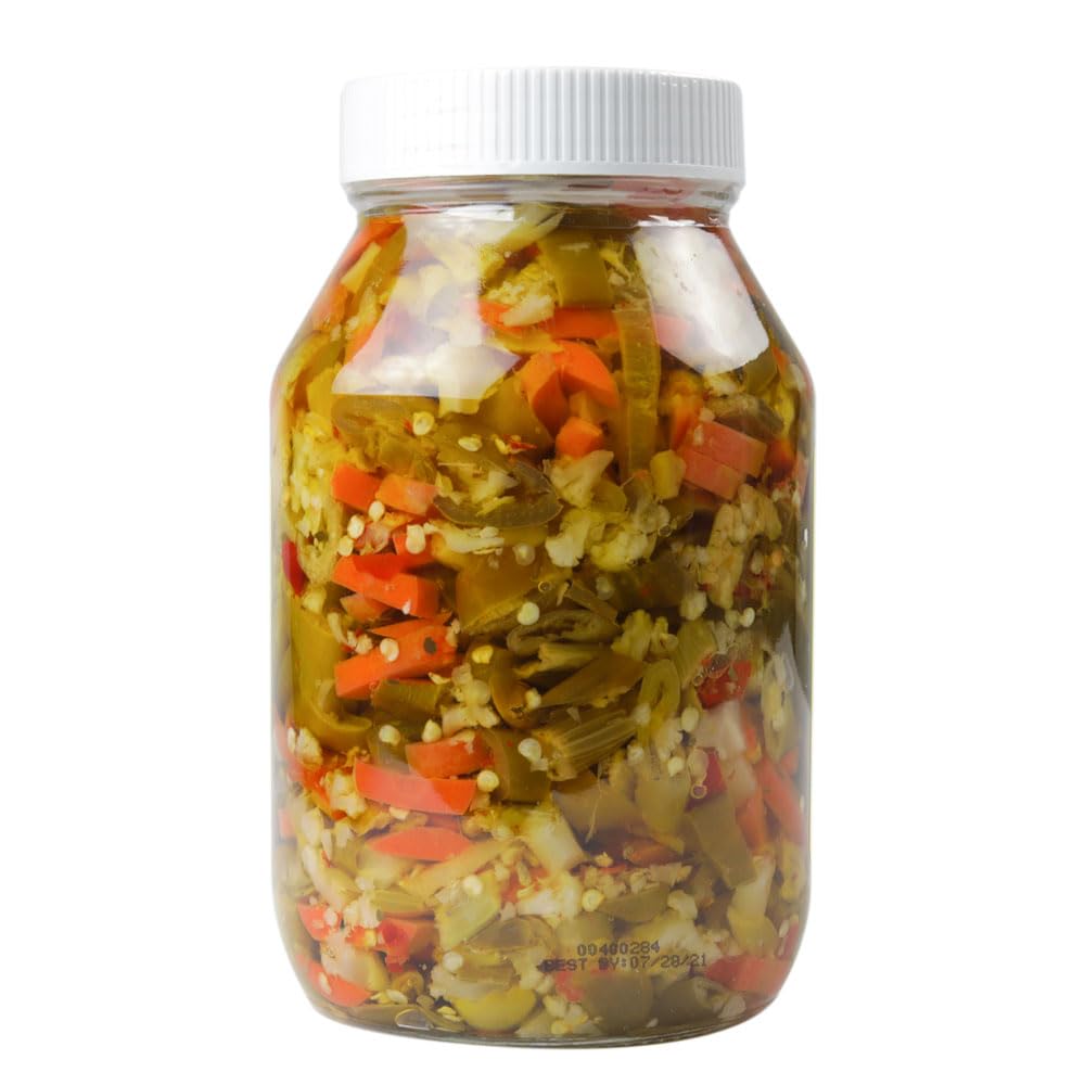 Ziyad Giardiniera Mediterranean Peppers Mix, Hot, 32 Ounce