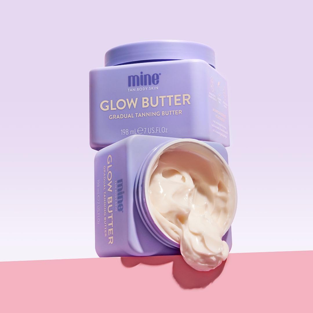 MineTan Self Tanner Body Lotion | Daily Gradual Butter - Best Moisturizing Untinted Sunless Tanning Cream To Build a Deep Dark Bronze Or Extend a Natural Golden Tan, No Fake Smell, 7 Fl Oz