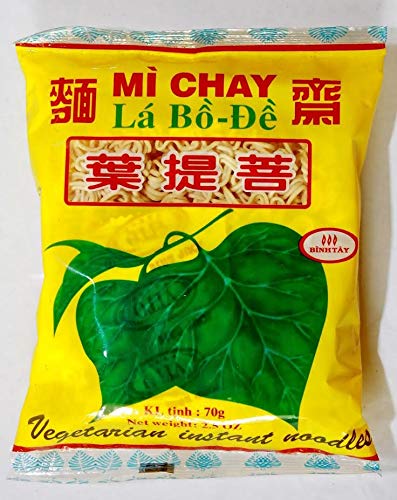 Binh Tay Mi Chay La Bo De Vegetarian Instant Noodles 2.5oz (Pack of 10)
