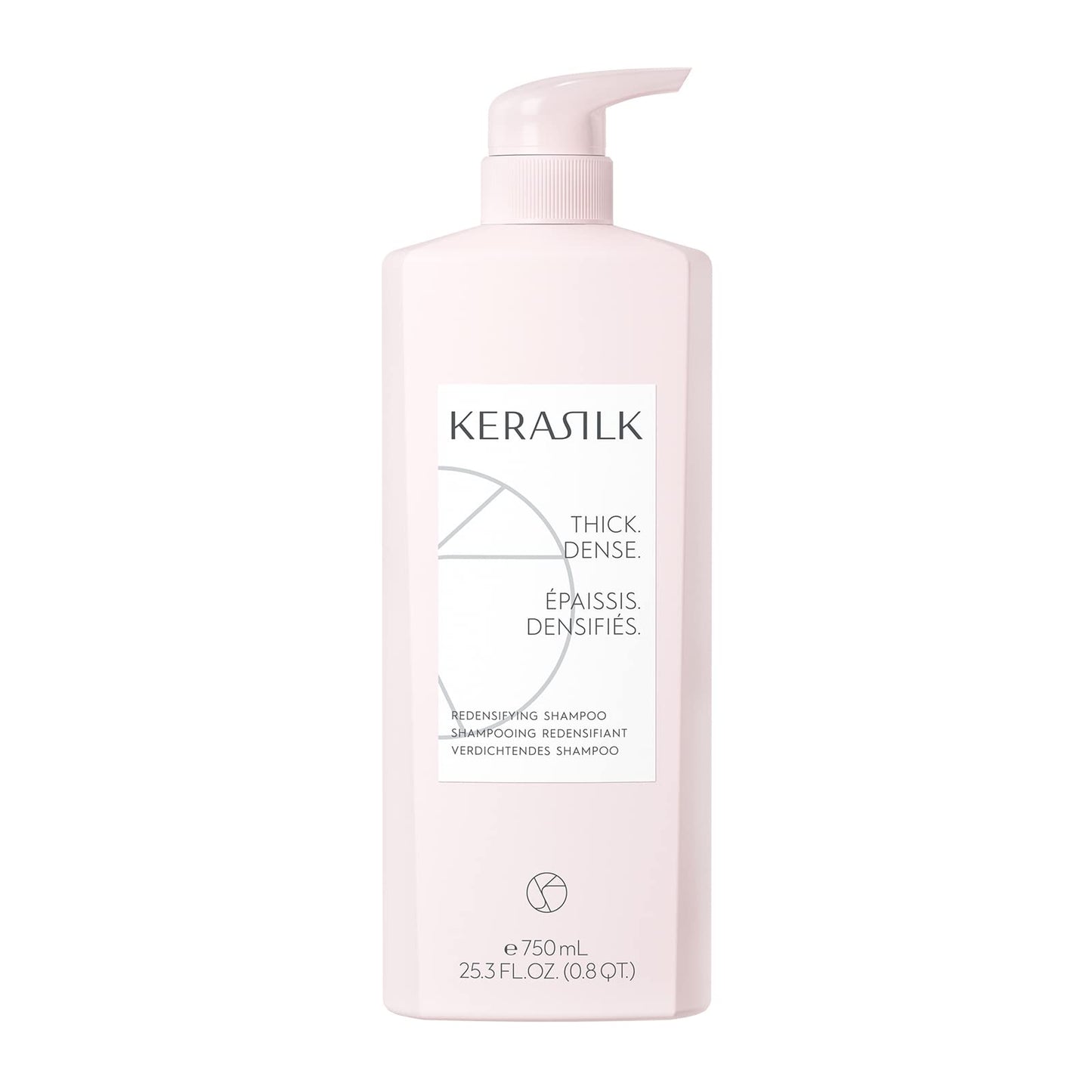 KERASILK Redensifying Shampoo |Leaves Hair Feeling Fuller & Thicker | Plumps Hair at Root for Denser Looking Strands | For Thinning, Weak Hair | 750ml