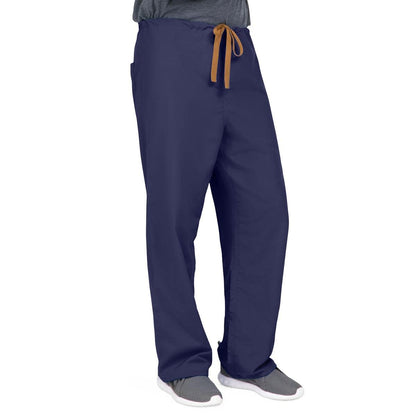 Medline PerforMAX Reversible Drawstring Scrub Pant, ANG-CC, Medium, Navy