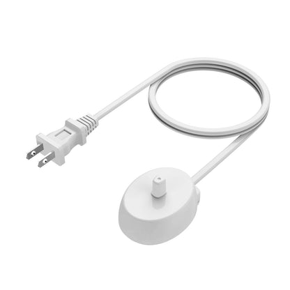 LAP POW Replacement Charger Compatible with Oral B Electric Toothbrush Series 3 4 5 6 Pro 1000/3000/5000, Inductive Charging Base Portable Waterproof Power Cord Environmental ABS, Model XT-3757 White