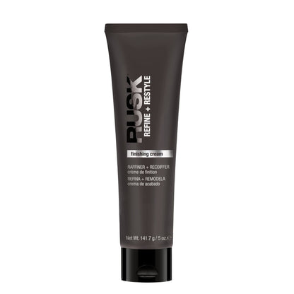 RUSK Finishing Cream, Refine + Restyle, Enhances Natural Texture and Shine for Frizz Free Hair, 5 oz.