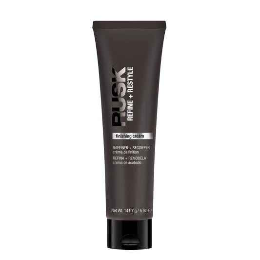 RUSK Finishing Cream, Refine + Restyle, Enhances Natural Texture and Shine for Frizz Free Hair, 5 oz.