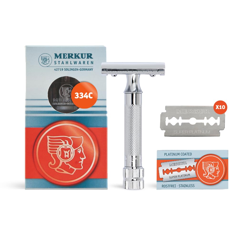 MERKUR MERKUR Short Handle Safety Razor with 10 blades