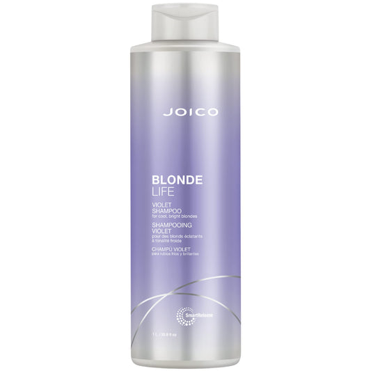 Joico Blonde Life Violet Shampoo | For Cool & Bright Blonde Hair | Neutralize Brassy Tones | Banish Yellow Tones | Boost Shine | Sulfate Free | With Monoi & Tamanu Oil