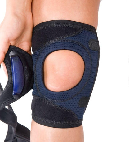 DonJoy Tru-Pull Lite Knee Support Brace for Women and Men | Adjustable Compression Knee Braces and Elastic Supports for Patellar Dislocations, Medium, Right