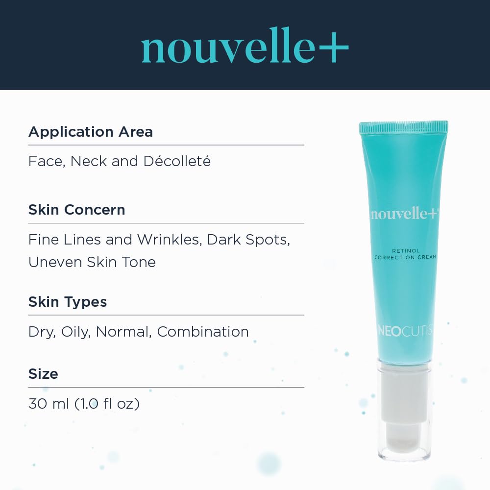 NEOCUTIS Nouvelle+ Retinol Correction Cream - Anti-Wrinkle and Dark Spots - 30mL