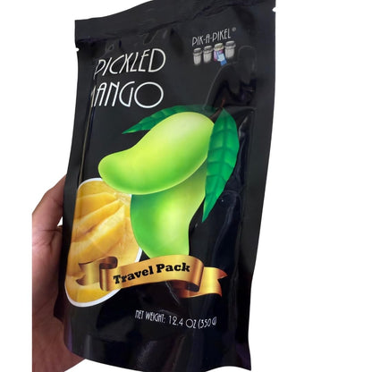 Pik-A-Pikel Pickled Mango Original | Sweet & Tangy pickled mango slices | Authentic Filipino snack made from fresh Philippine mangoes, | 12.4 oz Travel Pack