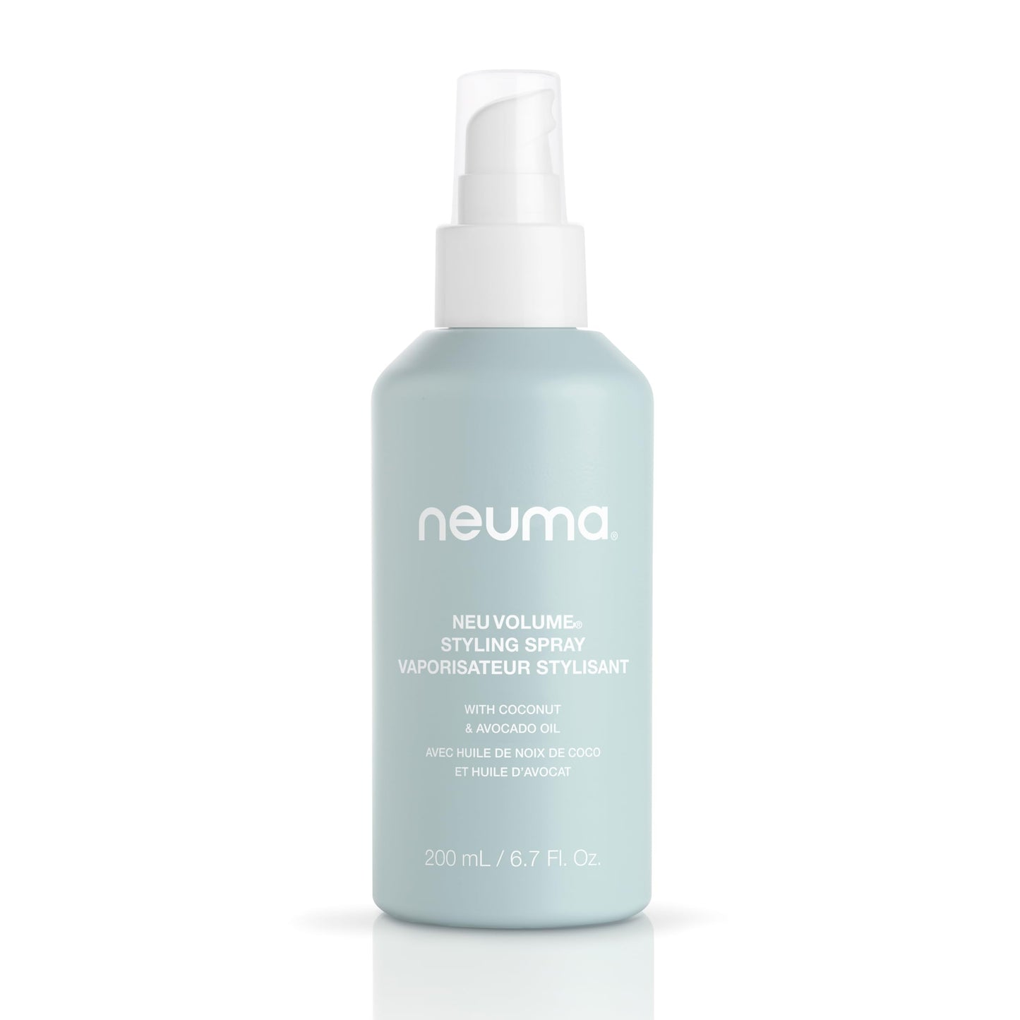 Neuma Neu Volume Styling Hair Spray 6.7 Fl. Oz. Heat Protectant Volumizing Spray with Fennel, Ylang Ylang, Patchouli, and Vanilla Scent, Hair Volumizer for Fine Hair