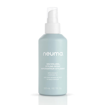 Neuma Neu Volume Styling Hair Spray 6.7 Fl. Oz. Heat Protectant Volumizing Spray with Fennel, Ylang Ylang, Patchouli, and Vanilla Scent, Hair Volumizer for Fine Hair