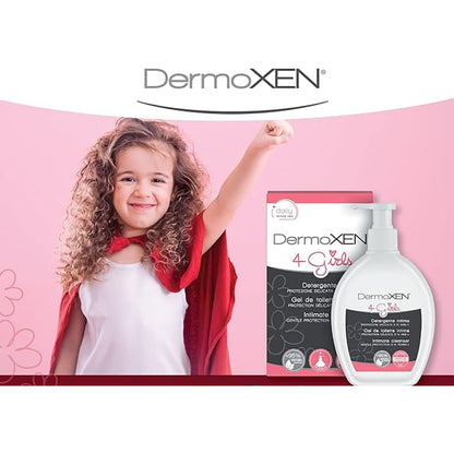 4 GIRLS Intimate Pediatric Cleanser for Children 2-13 Years. Gentle Intimate Soap against Itching and Redness. Without Sles, Parabens, Allergens. 200 ml