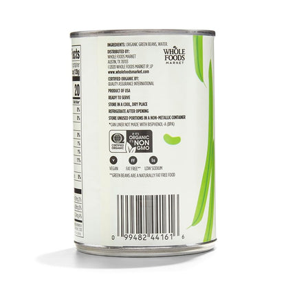 365 by Whole Foods Market, Organic Cut Green Beans, No Salt Added, 14.5 Ounce