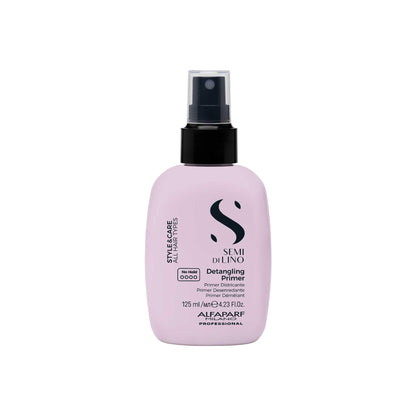 ALFAPARF MILANO Semi di Lino Style & Care Detangling Primer - No Hold - Detangling Primer for All Hair Types - Thermal Protection (4.25 fl oz / 125 ml)