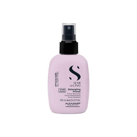ALFAPARF MILANO Semi di Lino Style & Care Detangling Primer - No Hold - Detangling Primer for All Hair Types - Thermal Protection (4.25 fl oz / 125 ml)