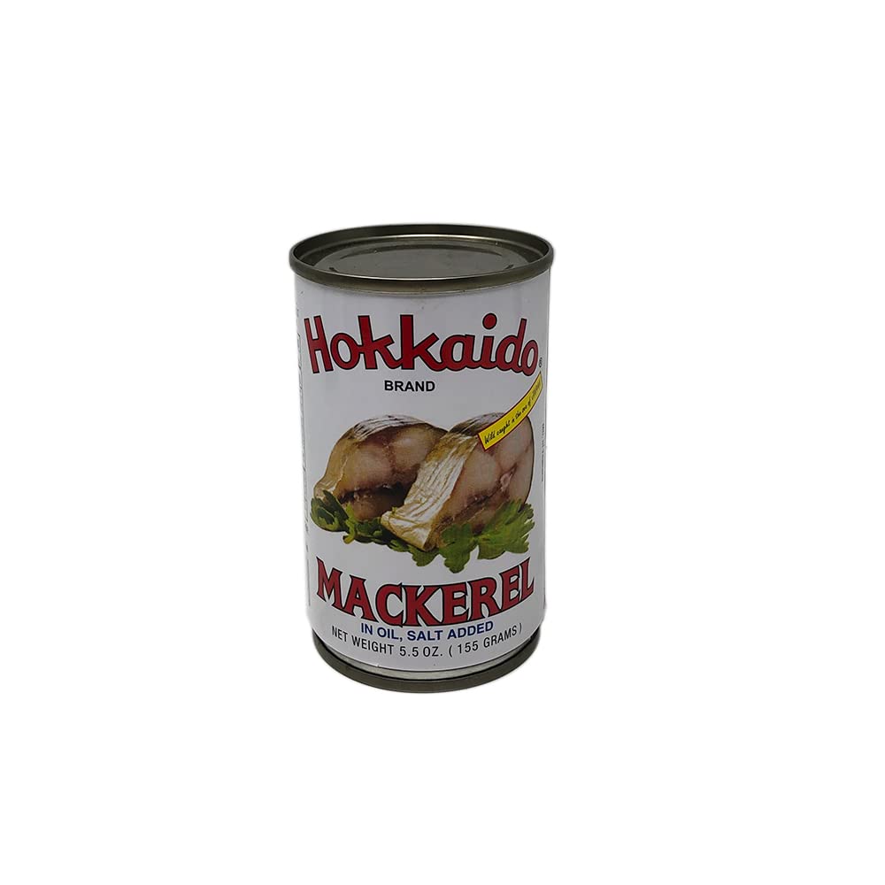 Hokkaido Mackerel in Oil 5.5oz, 6 Pack