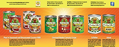 Linstead Market Jamaica Gungo Peas (Pigeon Peas) in Coconut Milk - Unseasoned, 13oz