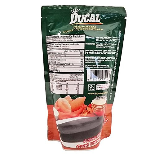 Ducal Refried Black Beans 14.1oz / 400grs Frijoles Negros Volteados (3 Pack)
