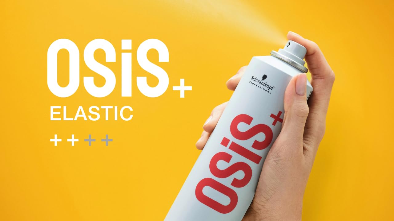 OSiS+ Elastic Hairspray - Light Hold with Heat Protection for All Hair Types