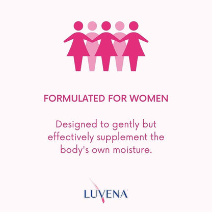 Luvena Lubricant for Women, Relieves Feminine Dryness, Intimate Skin Care & Menopause Support, Moisturizing Lubrication Gel, Non Staining, pH Balanced, Water Based, Paraben & Glycerin Free (2 Pack)