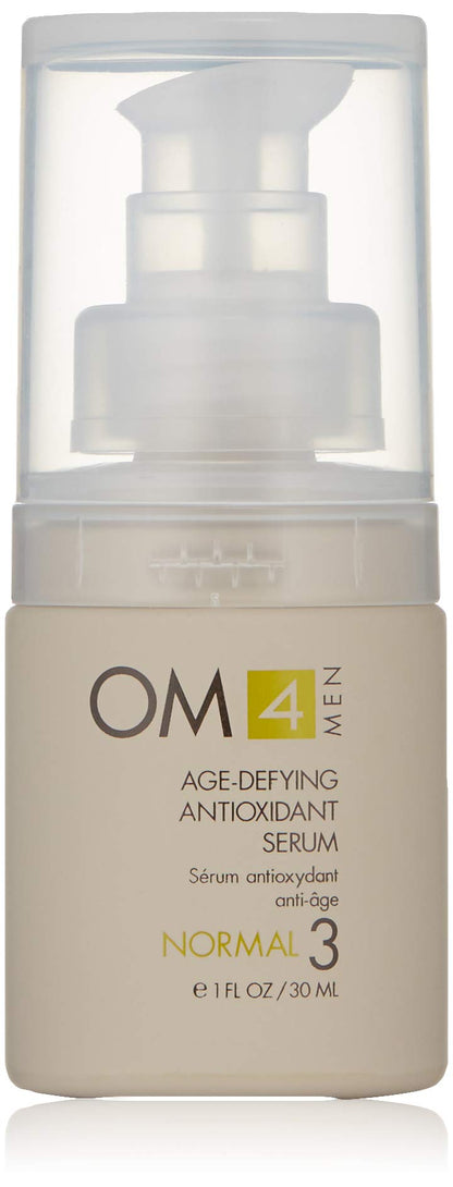 Organic Male OM4 Normal STEP 3: Age-Defying Antioxidant Serum - Men anti-aging light facial Vitamin C solution refines fine lines and wrinkles for men