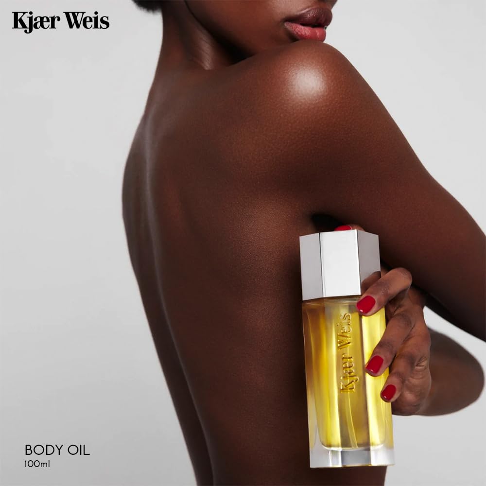Kjaer Weis Body Oil Refill. Fast Absorbing Moisturizer with Certified-Organic Body Oils For Women Dry Skin. Luxury Beauty Products, Skin Care Body Lotion. Cruelty Free Clean Skincare (100ml)