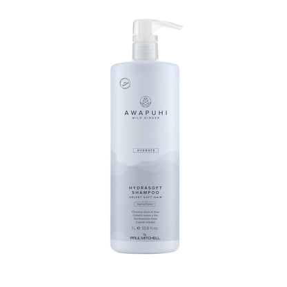 Awapuhi Wild Ginger by Paul Mitchell HydraSoft Shampoo, For Velvety Soft Hair, Ideal For All Hair Types, Especially Dry + Frizzy Hair