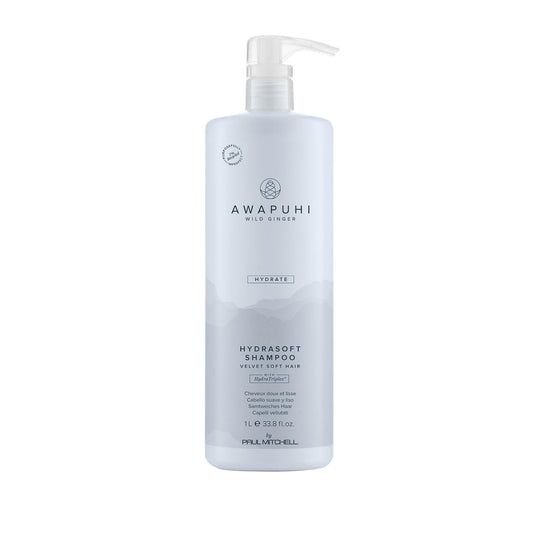 Awapuhi Wild Ginger by Paul Mitchell HydraSoft Shampoo, For Velvety Soft Hair, Ideal For All Hair Types, Especially Dry + Frizzy Hair