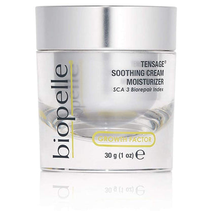 Biopelle Tensage Growth Factor Soothing Oil Free Moisturizer Face Cream with SCA 3 Biorepair Index, Snail Mucin Moisturizer for Oily Skin with Hyaluronic Acid and Antioxidants, 1 Oz