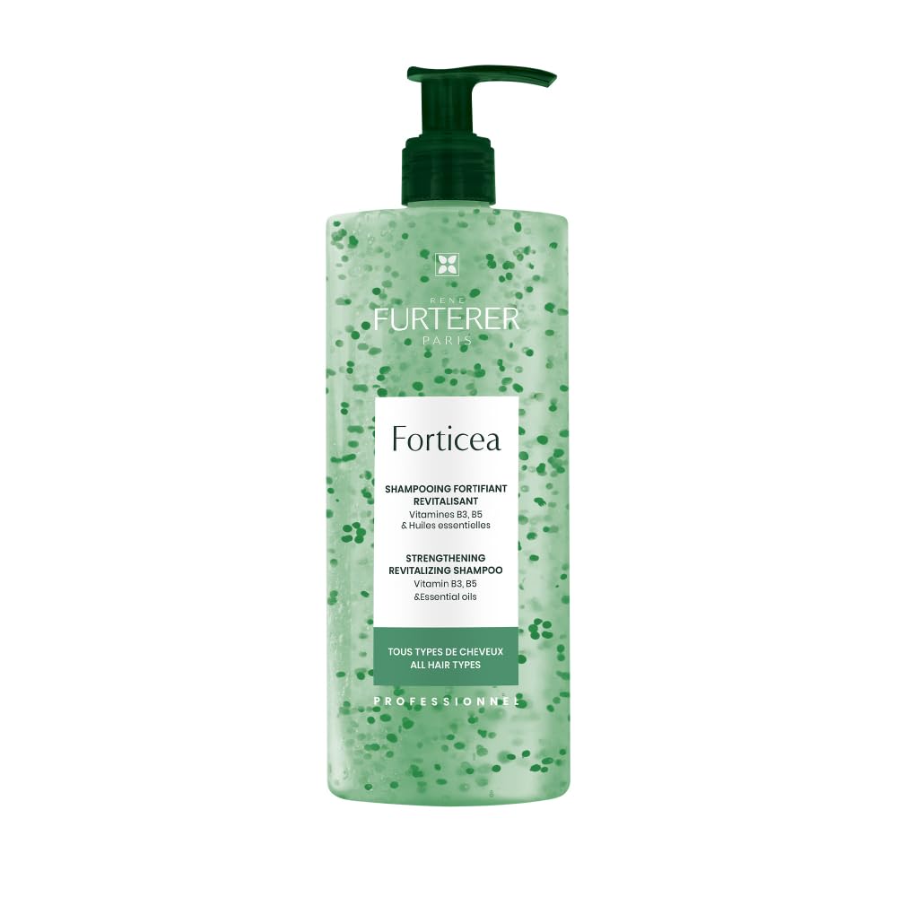 Rene Furterer Forticea Strengthening Revitalizing Shampoo - Energize Scalp with Rosemary Essential Oil, and Niacinamide - Sulfate, Paraben, Silicone-Free - Gentle Formula for Daily Use