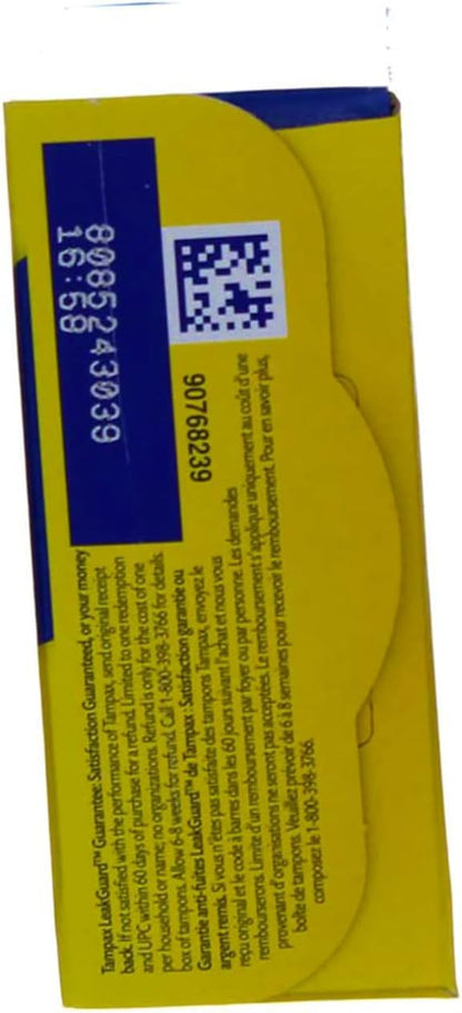 Tampax Tampons Regular Absorbency - 10 ct, Pack of 5