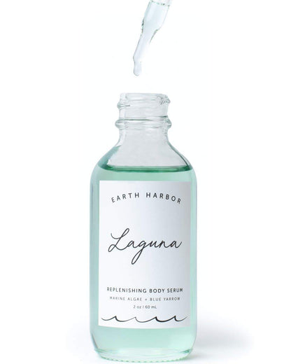 Earth Harbor | LAGUNA Replenishing Body Serum - Smoothes Complexion | Sea Botanicals & Blue Yarrow | 100% Plant-Based + Sustainable | 2 fl oz