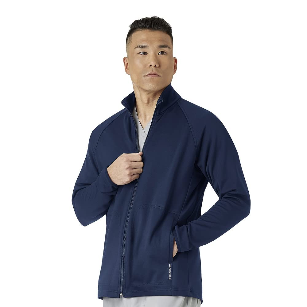 WonderWink Men's Fleece Full-Zip Jacket
