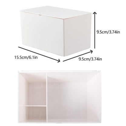 Klmnop 2 Pcs Tampon and Pad Organizer for Period, Sanitary Napkin Holder, Feminine Sanitary Pad Tampon Storage for Bathroom(White)
