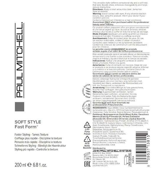 Paul Mitchell Fast Form Styling