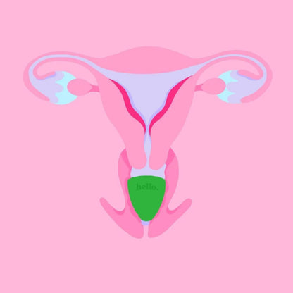 Hello Period Cup Low Cervix Menstrual Cup | Award Winning Reusable Soft Flexible Alternative to Pads & Tampons | Sustainable Feminine Hygiene | Leak Proof | Holds 21ml | 41mm Diameter, 43mm L (Medium)