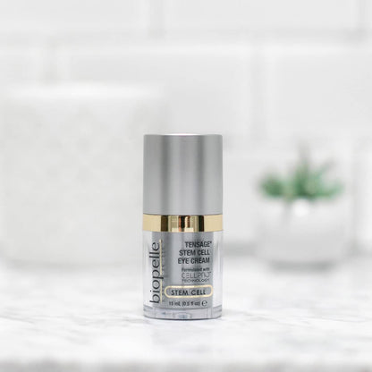 Biopelle Tensage Stem Cell Eye Cream, Under-Eye Cream for Dark Circles, Puffiness, and Bags with CellPro Technology, Caffeine, Retinol, and Peptides, 0.5 Oz