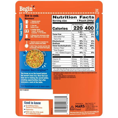 BEN'S ORIGINAL Ready Rice Basmati Rice, Easy Side Dish, 8.5 oz Pouch (Pack of 12)