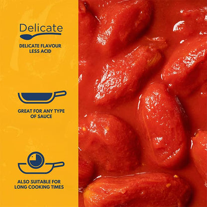 L’Oro Del Sud Italian Whole Peeled San Marzano Style Plum Tomatoes in Tomato Puree with Basil – Authentic Italian Flavor, Perfect for Pasta Sauce, Pizza & Cooking, Large 3.4 kg (106 oz) Can, Product of Italy