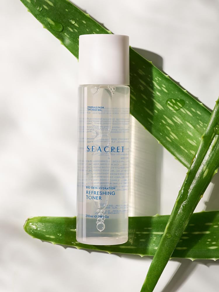 SEACRET Bio Skin Hydration Refreshing Minerals Facial Toner - Spa-Like Long-Lasting Hydration, Purify Skin Balance with Dead Sea Water and Minerals, All Skin Types, Citrus Scent, 7.1 fl oz