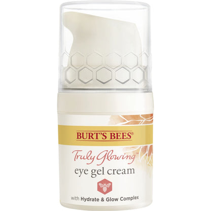 Burt's Bees Truly Glowing Reawakening Gel Eye Cream with Hydrate and Glow Complex, 0.5 Fluid Ounce (Package May Vary)