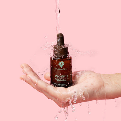 Vagelixir Yoni Elixir – Restores pH Balance, Deodorizes & Moisturizes, Prebiotic, Organic Herbal Soothing Blend for Sensitive Vaginal Care, Toxin-Free Formula. EST. 2015