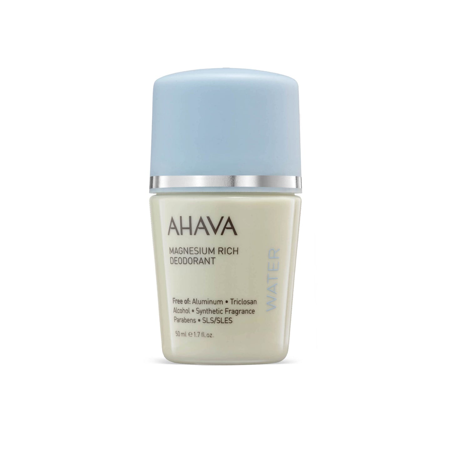 AHAVA Dead Sea Water Magnesium Rich Deodorant - Reduces Sweat & Odors, Maintains Underarms Dry, Suitable for Sensitive Skin, Enriched with Exclusive Osmoter, Bergamot Fruit & Olive Plant, 1.7 Fl.Oz