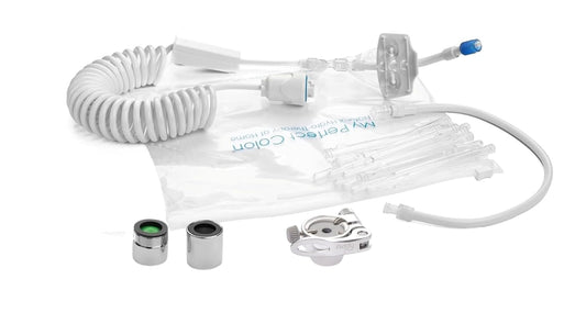 Colon Cleanse MY PERFECT COLON CARE TRAVEL, Enema Kit for Colon Cleansing, It Connects to the Faucet, Douche for Colonic Irrigation at Home and on the Go, Travel Adapter Included, Italian Product