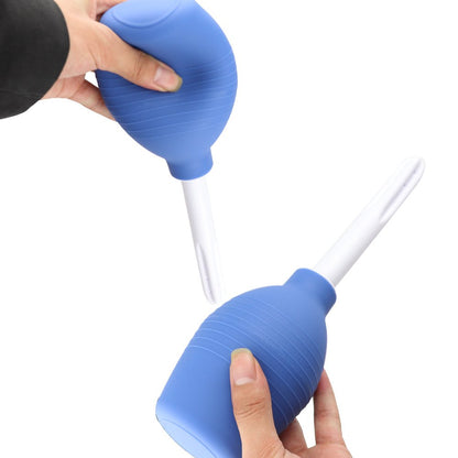 Anal Douche Enema Bulb Vaginal Douche Enema Cleaner for Women’s or Man’s Health -for Water or Coffee Colon Cleansing, Detox and Constipation (Blue, 7.4Ounce)